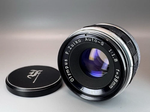 [Exc+5] Olympus F.Zuiko Auto-S 38mm f/1.8 MF Lens for Pen F FT FV from JAPAN