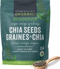 Viva Naturals Organic Chia Seeds, 2 lb – Plant-Based Omega-3s & 6s and Vegan Pro