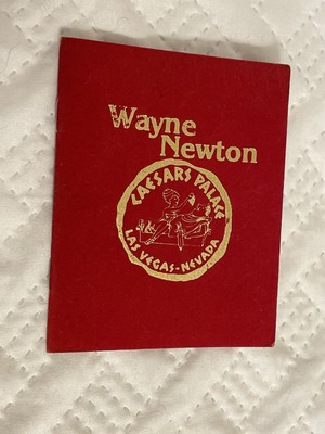 Vintage Wayne Newton Program Caesar s Palace 5  By 4  Rare Las Vegas
