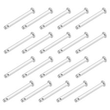 Unica Foro Perni  Forcella 4x35mm Testa Piatta in Acciaio Inox 304 a Cerni 20pz