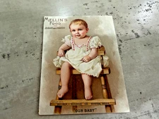 Mellin's Food For Infants & Invalids Victorian Trading Card