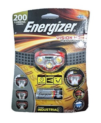 Energizer Vision HD 200 Lumen LED Headlamp Light Red  