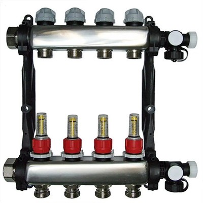 DAIKIN  Heizkreisverteiler Edelstahl, RMV 8 8-fach Verteiler, Maße 44 x 51,5 cm
