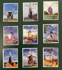 Republic Gagauzia Stamps Set X9 Windmills Used 1999 Fine Condition See Photos 