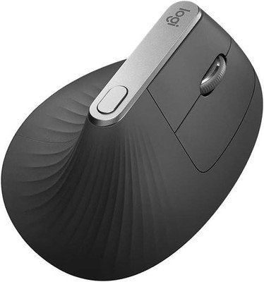 Logitech MX Vertical Kabellose Ergonomisch Maus - Schwarz (910-005448)