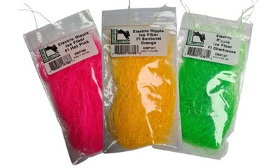Hareline Electric Ripple Ice Fiber Fliegenbinden Fluorescent Baitfish Streamer