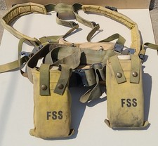 Vintage US Forest Service Gear Harness w/ FSS Pouches, Fire Shelter & 2 Bottles
