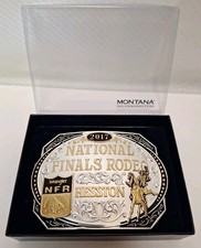 Montana Silversmiths Wrangler NFR Hesston 2017 Belt Buckle Limited Collectors