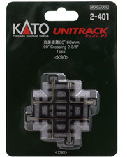 KATO HO Gauge 2-401 60mm 90 Crossing 2 3/8" Model Train Supplies
