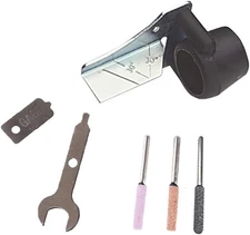 Acxico 6Pcs/Set Chainsaw Sharpening Attachment Kit for Dremel 1453 Chainsaw Chai