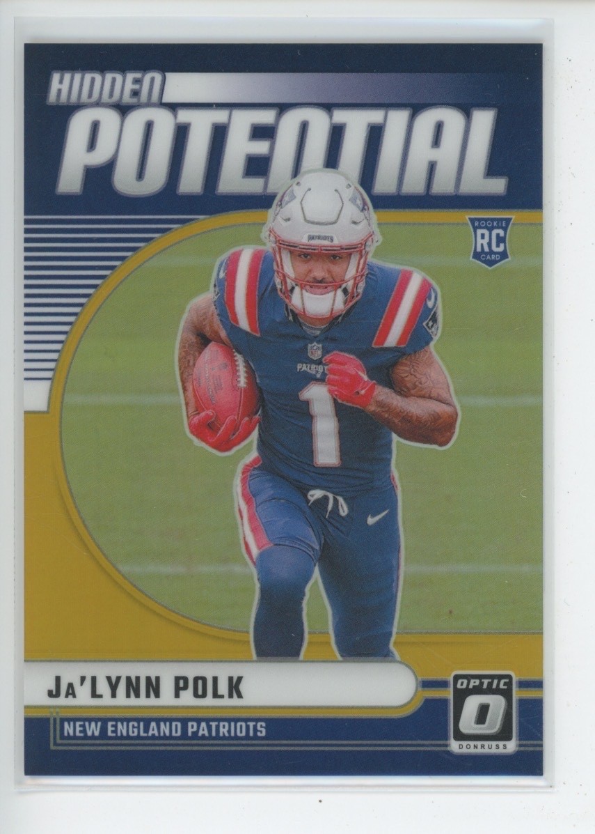 Ja'Lynn Polk Panini Donruss Optic Hidden Potential #5 Gold