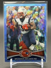 Brandon Bolden 2012 Topps Chrome Blue Wave Refractors #BW-56