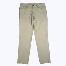 Lululemon ABC Classic Fit Pants Warpstreme Men's 32x30 Beige Stretch Golf