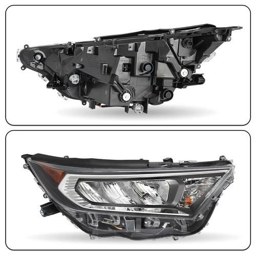 Chrome LED Left Right Side Headlight Headlamps Fit For Toyota RAV4 LE XLE 19-22