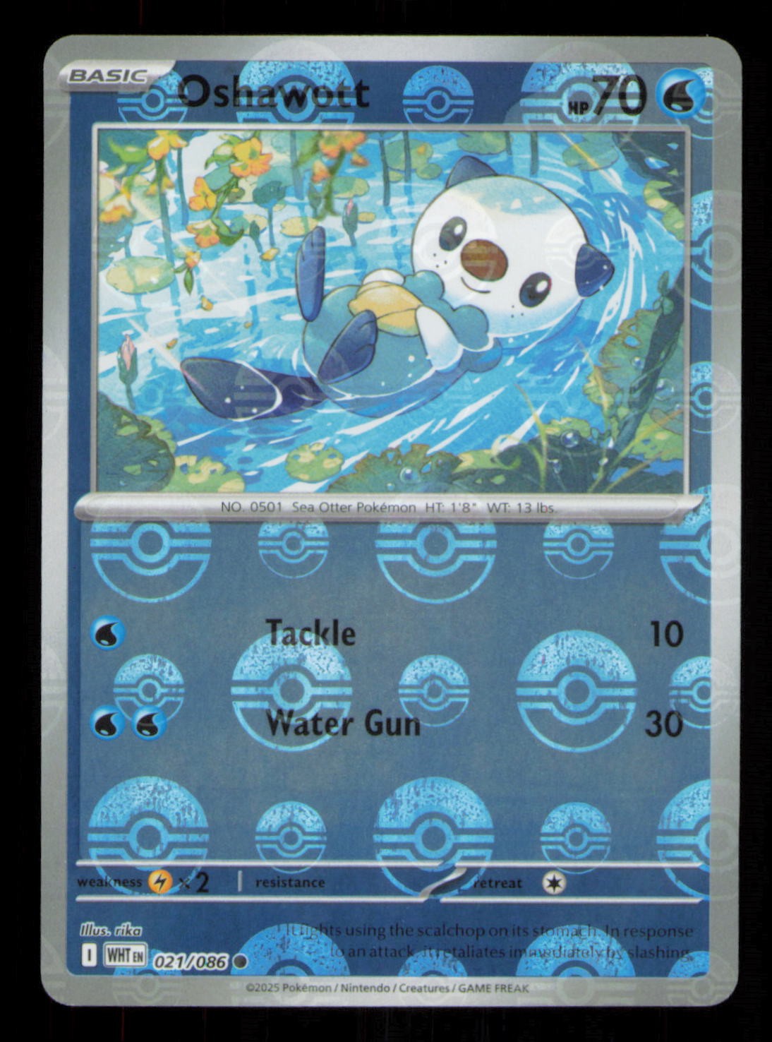 Oshawott (Poke Ball Pattern) Common SV: White Flare 021/086 NM