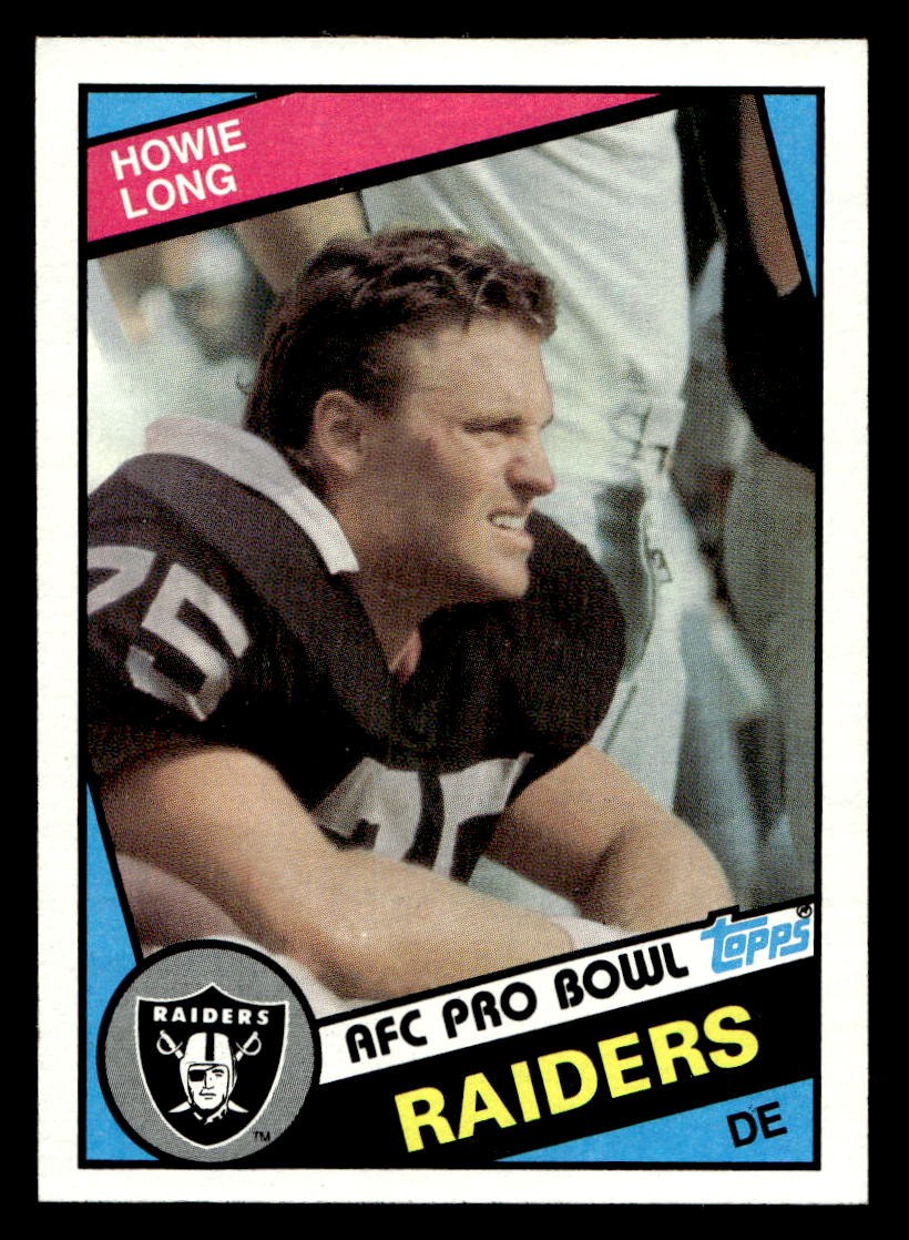 1984 Topps #111 Howie Long Los Angeles Raiders RC MINT NO RESERVE!