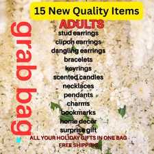 GrabBag with 15 brand new gift items for ADULTS Jewelry/Home decor Free Shipping