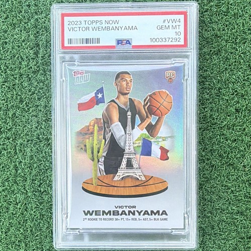 Topps Now 2023  Victor Wembanyama Spurs #VW-4 Rookie  PSA 10 