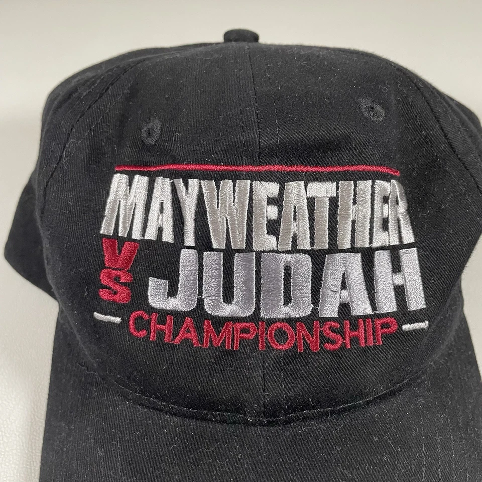 Boné de boxe Y2K Mayweather Vs Judah 2006 Sworn Enemies Las Vegas gráfico AMC - Imagem 3 de 4