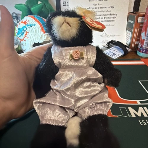 Vintage 1993 PURRCY The Attic Treasures Collection TY Beanie Baby Black Cat