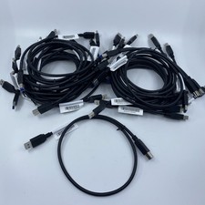 Lot of 25 HP 935542-003 OEM USB-A Male to USB-B Male Printer Cables 29" New