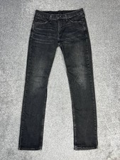 Levis 511 Slim Fit Jeans Mens 32 Black Cotton Stretch Low Rise Skinny Leg 30x33