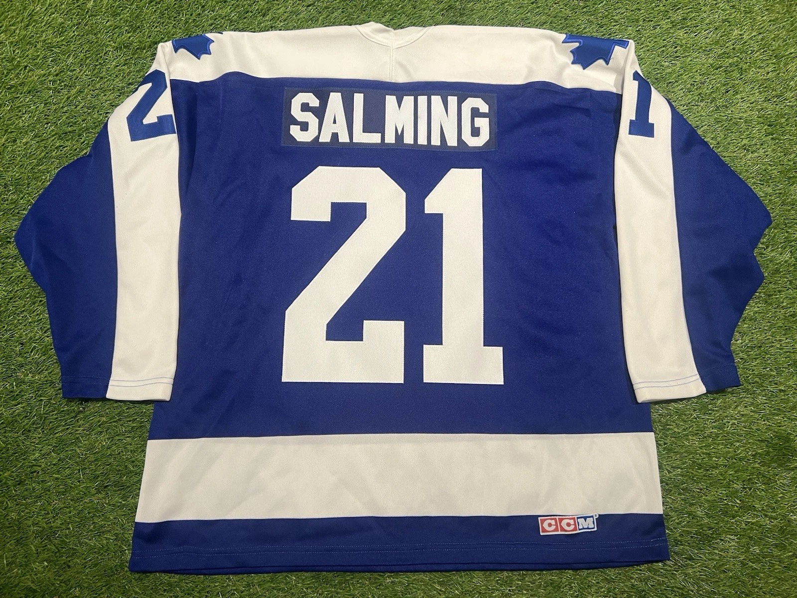 CCM Borje Salming Toronto Maple Leafs White NHL Hockey Jersey Sz XL - Picture 1 of 5