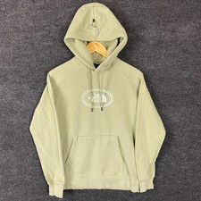 The North Face Womens Hoodie Size S Green Long Sleeve Drawstring Activewear Logo