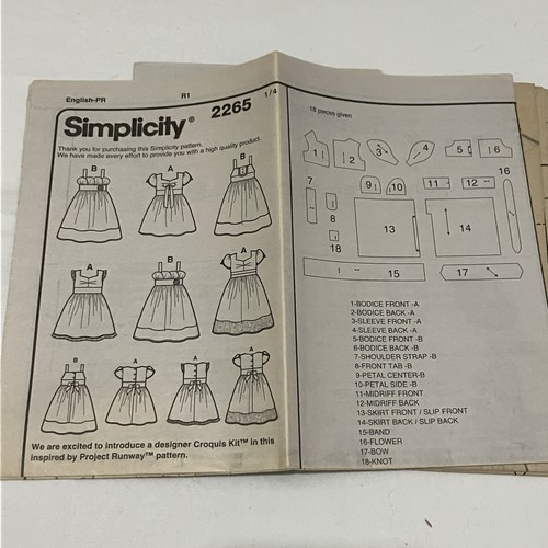 10x Sewing Patterns Simplicity Adult/Child/Craft Projects Uncut Vintage (h) - Picture 18 of 18