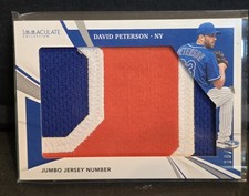 2021 Panini Immaculate #JJ-DPN David Peterson SN 10/10 Bookend 3 Color