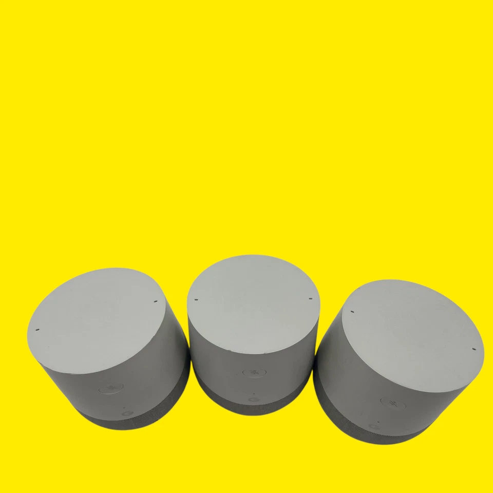 LOT OF 3 Google Assistant Google Home Smart Speaker #1030 Z37/1 - Image 4 of 4