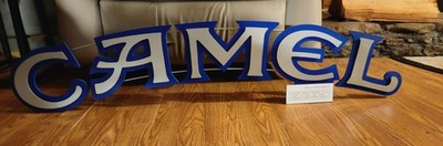 1998 Camel Sign. 44'' X 9'' X 6''. Pick Up Only!