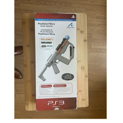 Sony PlayStation Move Sharp Shooter Gun Controller PS3, Adjustable Stock