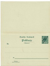 Deutsch Neu-Guinea 1898 Reply-Postcard HG P3 unused Ganzsache Postkarte