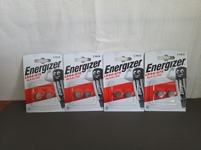 ( LOT OF 4 ) Energizer LR44/A76 Alkaline Coin/Button Cell Batteries Ex. 04/2027