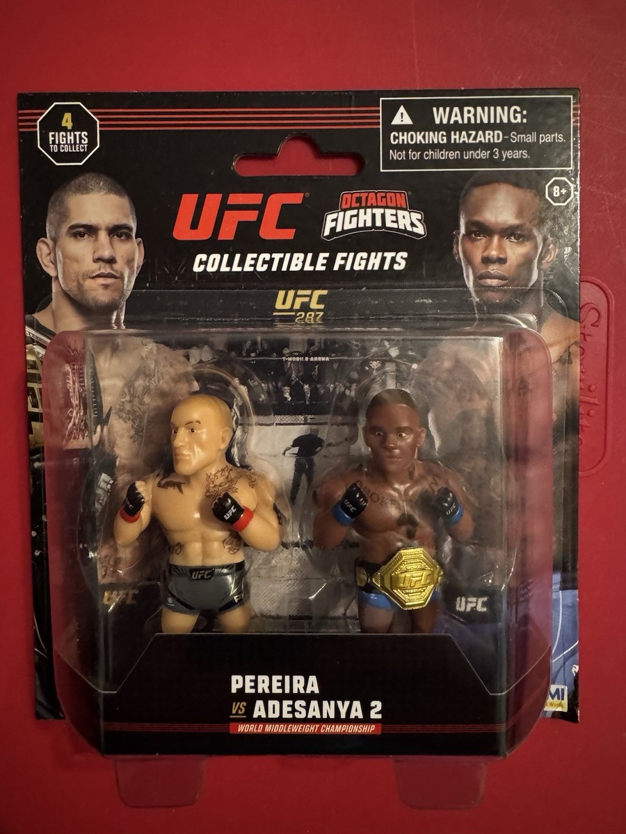 UFC Octagon Fighters PEREIRA vs ADESANYA 2 UFC 287 MMA Collectible