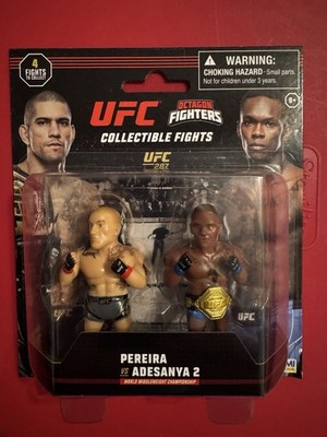 UFC Octagon Fighters PEREIRA vs ADESANYA 2 UFC 287 MMA Collectible