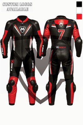 MarkX Mens Racing Leather Suit MotoGP 2026 Genuine Leather Motorcycle Racing Suit