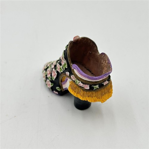 Vintage Miniature Ceramic 3" Shoe - Picture 2 of 2