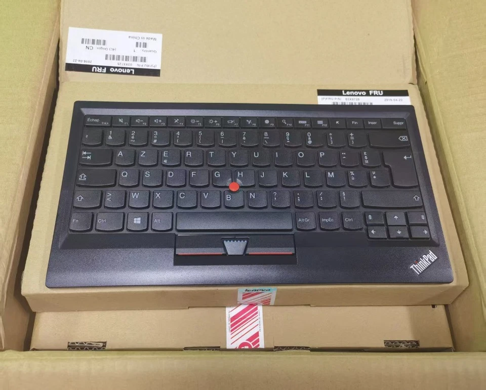 (French)Original Lenovo Thinkpad KU-1255 USB Wire Keyboard Claviers 0B47190