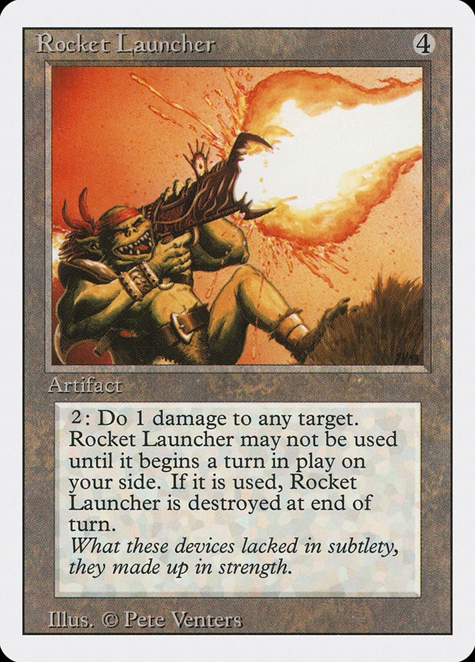 MTG Magic the Gathering Rocket Launcher (272/306) Revised Edition HP