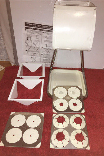 Dispense Rite Cone Dispenser Model BCDS-BFL Complete Baffle Plates Collar Adapt