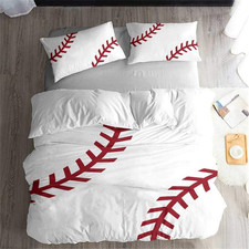 Precise Baseball Sport Series Duvet Cover Bedding Set, Duvet Cover and Pillowcas