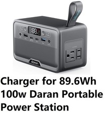 ac adapter Charger for Daran 89.6Wh 100W 300W 350W portable power station