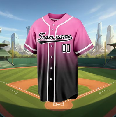 Custom Gradient Design Baseball Jersey