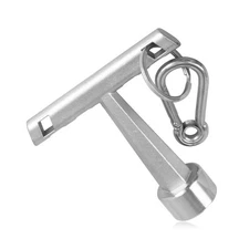 1Pieces 13/16'' Penta Curb Box Key Wrench for Meter Pit Lids Water Valve Shut