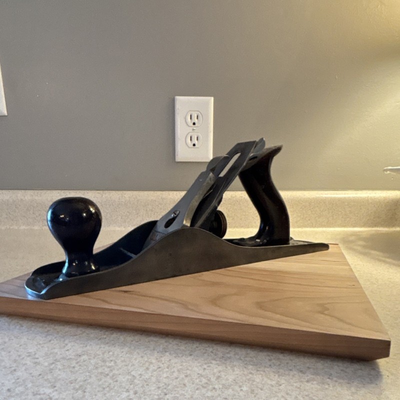 Stanley Bailey Bench Plane Steel Blade Metal & Wood Black Made in USA 1 Piece