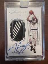 2017-18 Panini Flawless Kevin Durant Vertical Patch Auto /25 Warriors #VP-KD