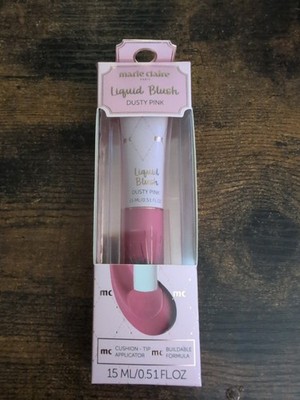 Marie Claire Paris Liquid Blush~ Dusty Pink~Cushion Tip Application~Buildable