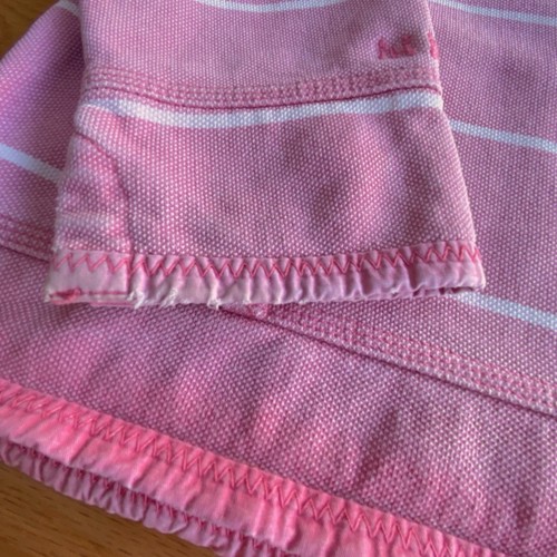 Fat Face Sweatshirt Size UK 14 Women’s Pink Striped 1/4 Zip Pullover - Foto 6 di 17